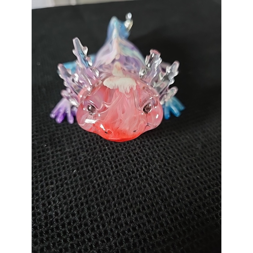 Resin Axolotl Lizard Pink Blue White  Decoration‎ Gift.  589